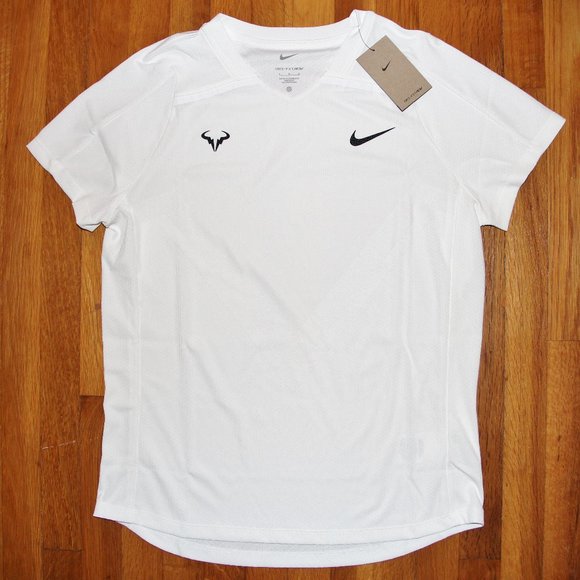 Nike Court Dri-Fit ADV Rafa Short Sleeve Tennis Shirt Mens S - Picture 1 of 4